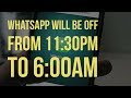 WhatsApp Will Be OFF From 11:30 Pm Daily By PM Modi/Central Government In INDIA Reality ?
