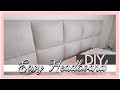 HOW TO MAKE AN EASY & AFFORDABLE UPHOLSTERED DIY HEADBOARD