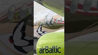 airBaltic’s 50th Airbus A220 aircraft with a special livery! 🇱🇻✈️