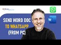 How to Send Word Document from PC to WhatsApp