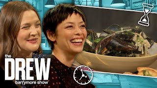 Pilar Valdes Teaches Drew How to Cook Dijon Butter Mussels in 7-minutes | 7-Minute Meal