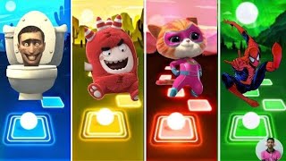 Skibidi Toilet 🆚 Oddbods Pogo 🆚 Super kitties 🆚 Spider man 💫 Who will win 💘