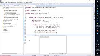 Reverse Elements Of List (In place) | Java Interview | Collections - Easy Approach