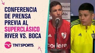 EN VIVO: conferencia de Nacho Fernández y Marcos Rojo - Previa del Superclásico River vs. Boca