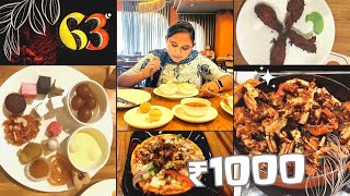 63 Degrees Buffet | Best Unlimited Buffet only for 1000rs | Gachibowli    Hyderabad | Food Vlog😋