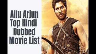 Top Hindi Dubbed Movie List of Allu Arjun