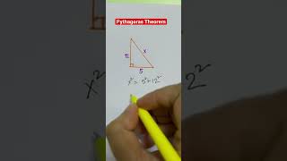 What is Pythagoras Theorem? #math #youtube #shorts #tutor #mathtrick #learning #youtubeshorts