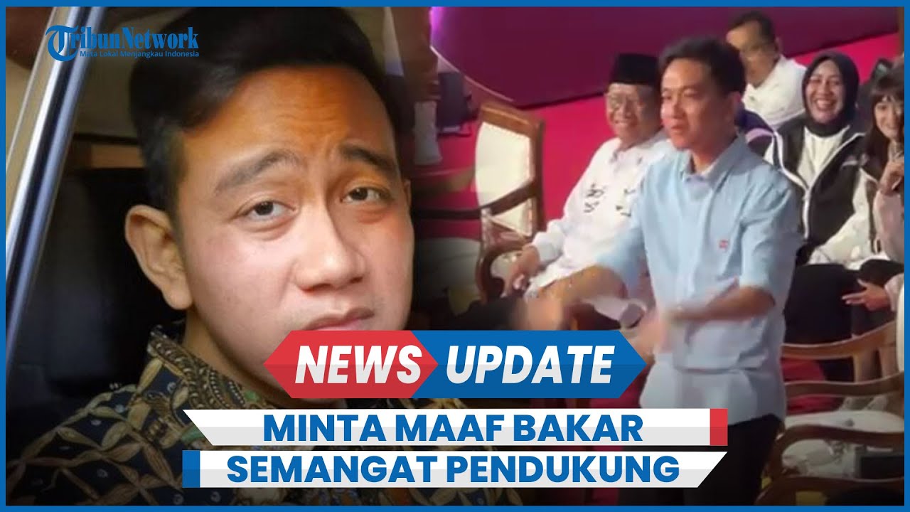 Gibran Minta Maaf Bakar Semangat Pendukung Di Debat Capres - YouTube