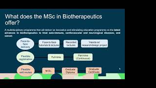 MSc in Biotherapeutics