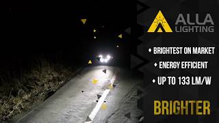 Halogen vs Alla Lighting LED Headlight Fog Signal Brake Stop Bulbs