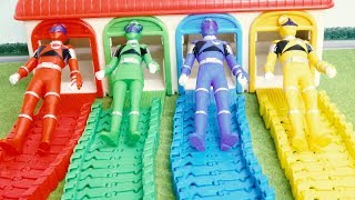 Power Rangers toy おもちゃ キュウレンジャー カラフルガレージで遊ぶよ 戦隊ヒーロー