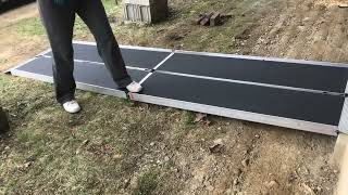 (REVIEW)“wheelchair ramp” multi-fold 10’ 700 lb capacity (silver spring) discount ramps