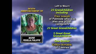 Marie Fedelia Philippe ~ Long Obituary