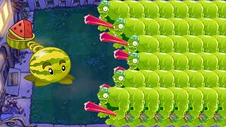 ONE Plants Melon supreme vs 300 Gargantuar Zombies - Plants vs Zombies Battlez | STICK GAMING