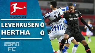 Bayer Leverkusen's unbeaten streak up to 6 games after draw vs. Hertha Berlin | ESPN FC Highlights