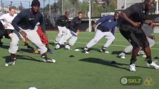 Ryan Mathews uses SKLZ Lateral Resistor at NFL Combine Training