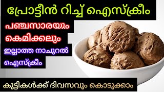 വെറും അഞ്ചു മിനിറ്റിൽ നാച്യുറൽ പ്രോട്ടീൻ റിച്ച് ഐസ്ക്രീം ഉണ്ടാക്കാം healthy recipe