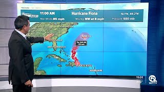 Hurricane Fiona, 11 a.m. on Sept. 19, 2022