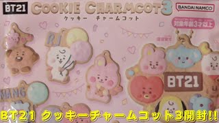 BT21 クッキーチャームコット3をご紹介いたします