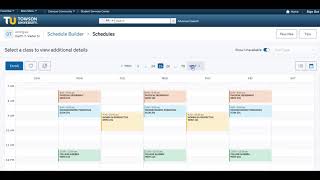 Schedule Builder Training