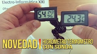 ✅VIGILAR la 💦HUMEDAD💦 con Termometro Higrometro con Sonda para Incubadoras, Nacedoras o Terrarios