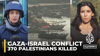 At least 370 Palestinians killed and 2,200 injured in Israeli attacks on Gaza strip