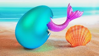 NICE AND BEAUTIFUL DIY FOR MERMAID || The Best Rainbow Crafts by 123 GO! Play