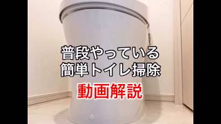 【動画解説】普段やっている簡単トイレ掃除