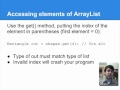 Using the ArrayList class