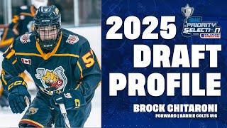 2025 #OHLDraft Profile: Brock Chitaroni (Barrie Colts)