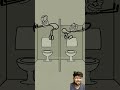 Washroom talent viral 😅 #funny #cartoon #4kmeme #fart #animation #memes #shorts