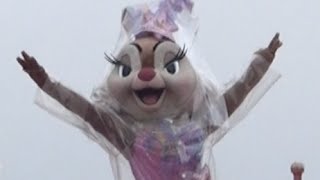 ºoº [ すごい雨でもがんばった回 ] ディズニー シー ファッショナブルイースター 雨キャンセルグリーティング