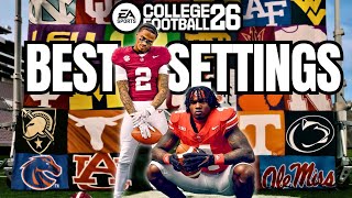 Best Visual & Gameplay Settings: College Football 26