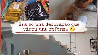 Era apenas uma decoração da sala que virou uma reforma 🫢