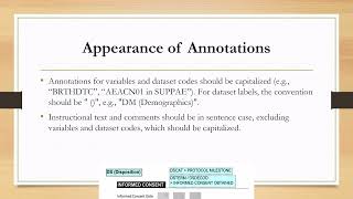 CRF Annotation Guidelines - Understanding the link between CRFs and SDTM variables