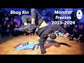 Bboy Rin monster freeze combos from 2023-2024