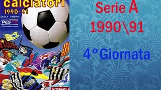 Serie A 1990\91 Highlights (4° Giornata)