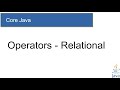 #11 - A2A LEARNER || Relational Operators in Java