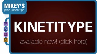 Kinetitype Animated Typeface After Effects Template Promo