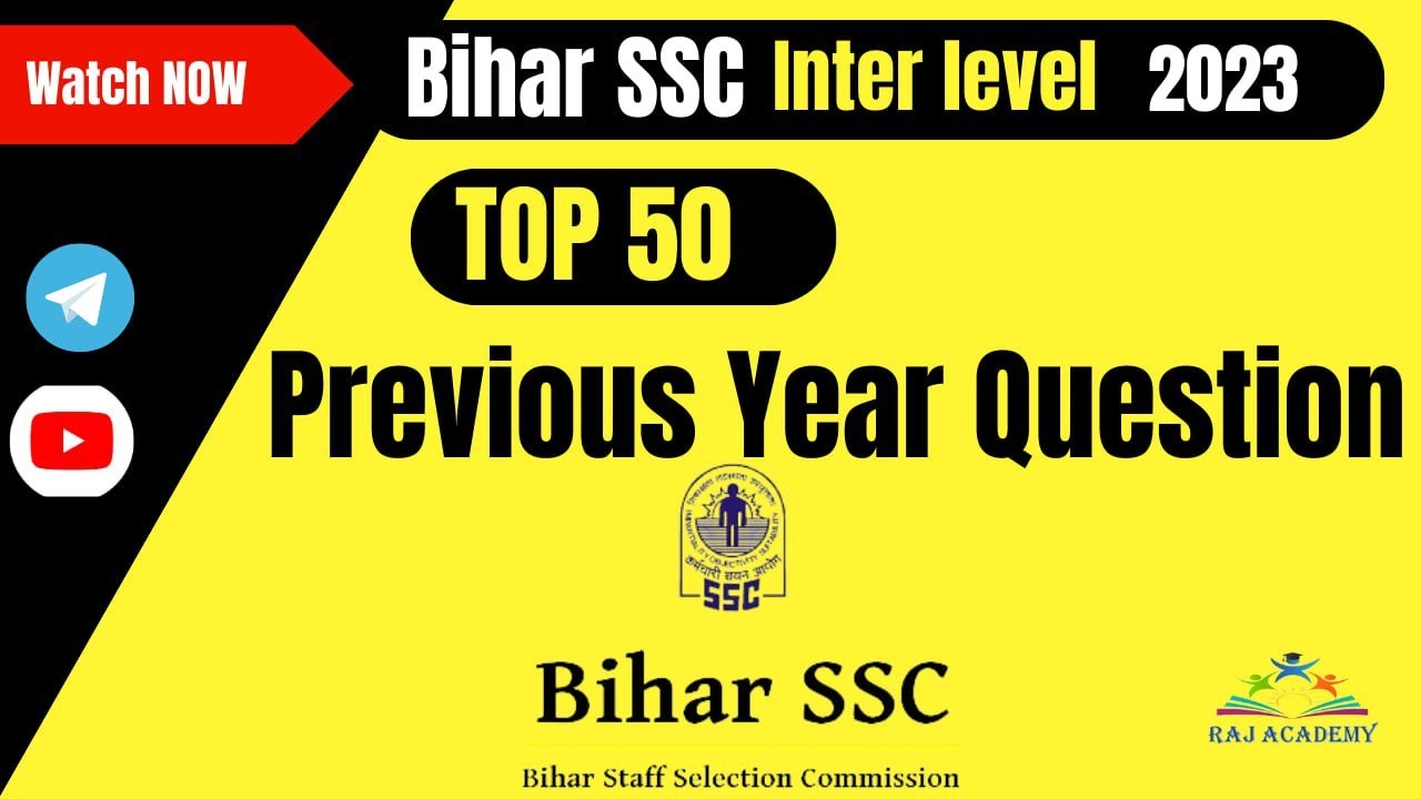 Bssc Inter Level Previous Year Question | Bihar SSC Inter Level Pyq ...