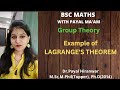 Application   of Lagrange's Theorem I Group theory I Example on Lagrange's theorem I BSc Maths