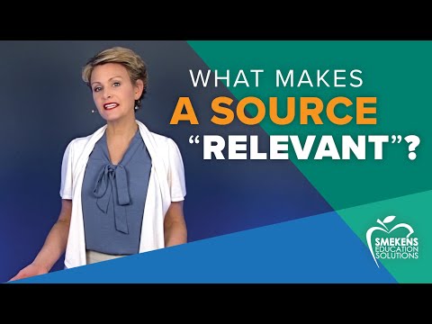 How do you know if something is relevant?