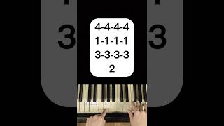 HOW TO PLAY BABY SHARK 🦈 ON THE PIANO!? | PIANO BY NUMBERS #shorts