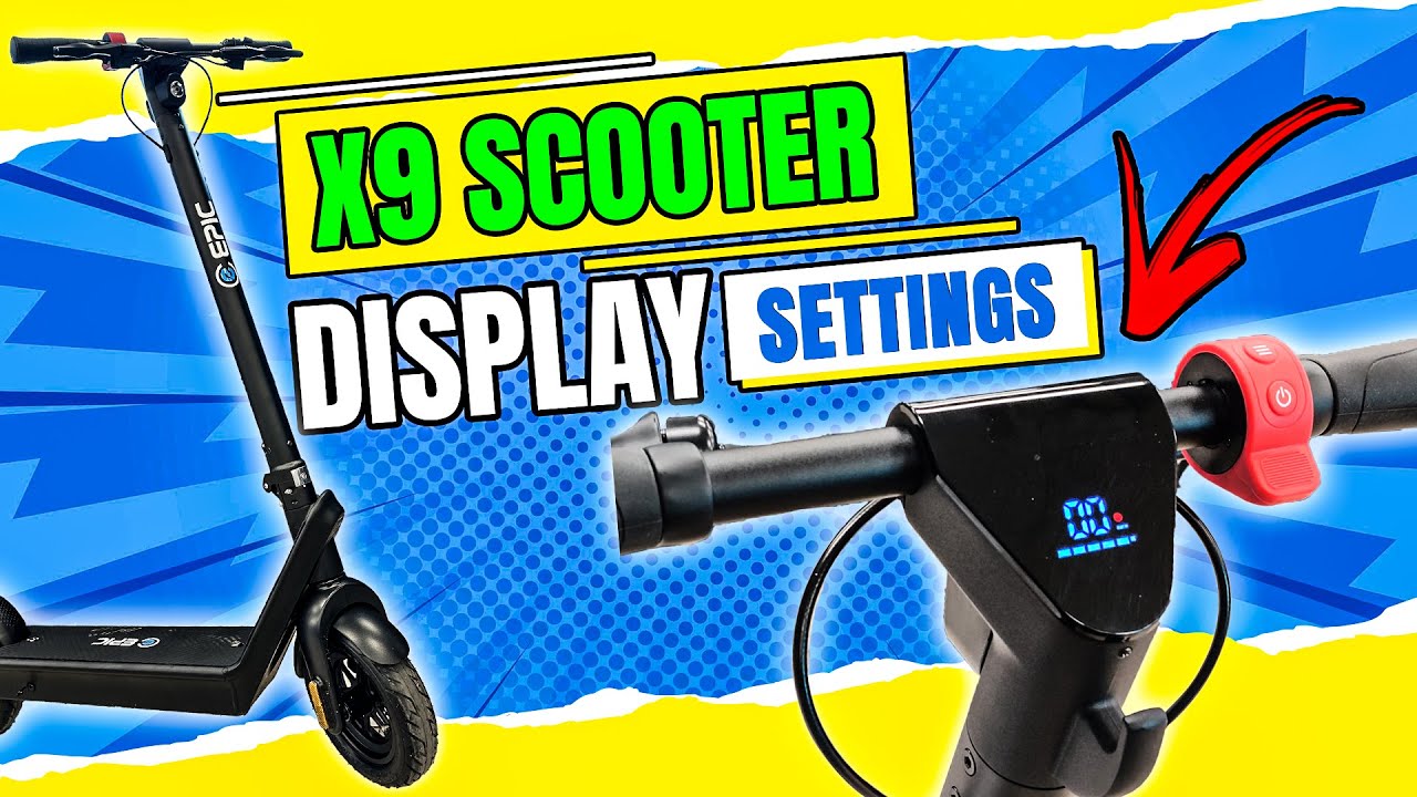 X9 Scooter Display Settings Youtube