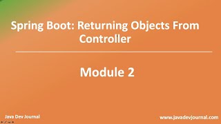 Spring Boot - Return Complex Object
