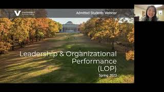 Leadership and Organizational Performance 2023 Admitted Student Webinar
