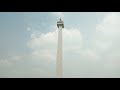 ramainya monas waktu libur lebaran