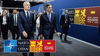 NATO Secretary General with Prime Minister of Spain 🇪🇸 at the NATO Summit in Madrid, 28 JUN 2022
