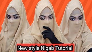 Tight light niqab style with shiffon georgett hijab,bangladesh hijab with niqab burka.Rumalislifesty