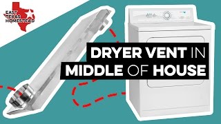 Installing Dryer Vent in Middle of House | DIY Mobile Home Restoration | #EastTXHomestead